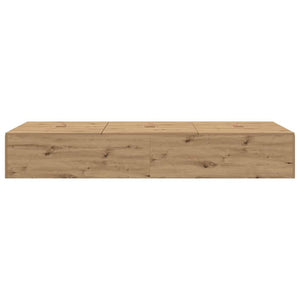 vidaXL Storage Bed Frame with Storage Artisan Oak 90 x 200 cm