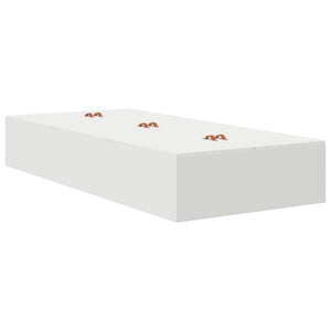 vidaXL Storage Bed Frame White 100 x 200 cm Engineered Wood
