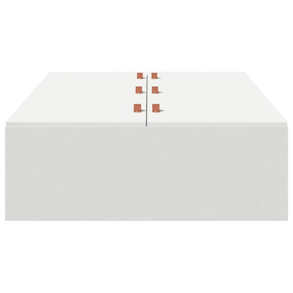 vidaXL Storage Bed Frame White 100 x 200 cm Engineered Wood