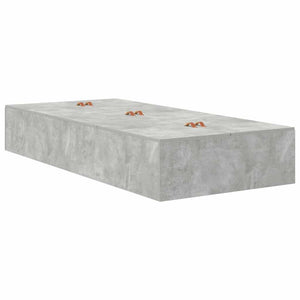 vidaXL Storage Bed Frame Concrete Grey 100 x 200 cm Engineered Wood