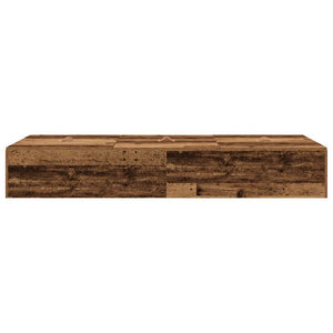 vidaXL Storage Bed Frame Reclaimed Wood 100 x 200 cm Engineered Wood