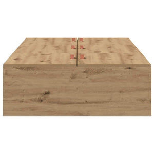 vidaXL Storage Bed Frame Artisan Oak 100 x 200 cm