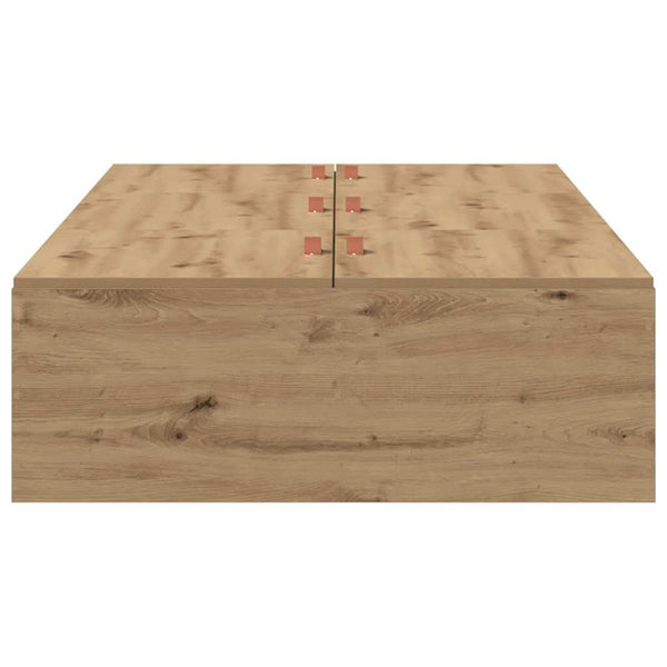 vidaXL Storage Bed Frame Artisan Oak 100 x 200 cm