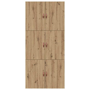 vidaXL Storage Bed Frame Artisan Oak 100 x 200 cm