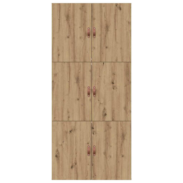 vidaXL Storage Bed Frame Artisan Oak 100 x 200 cm