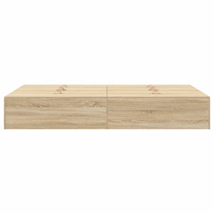 vidaXL Storage Bed Frame with Storage Sonoma Oak 120 x 200 cm
