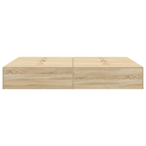 vidaXL Storage Bed Frame with Storage Sonoma Oak 150 x 200 cm
