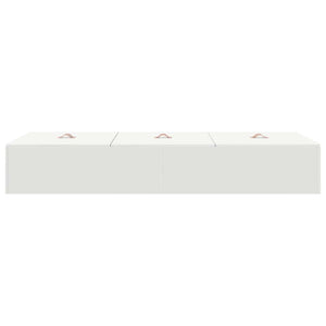 vidaXL Storage Bed Frame White 90 x 190 cm Engineered Wood
