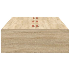 vidaXL Storage Bed Frame Sonoma Oak 90 x 190 cm Engineered Wood