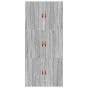 vidaXL Storage Bed Frame with Storage Sonoma Grey 90 x 190 cm