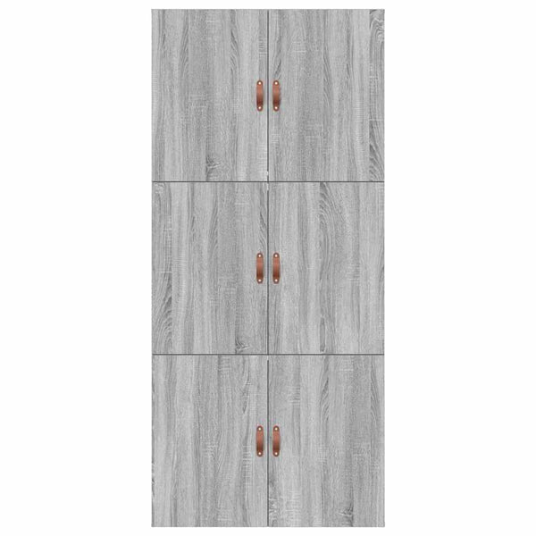 vidaXL Storage Bed Frame with Storage Sonoma Grey 90 x 190 cm