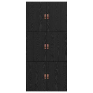 vidaXL Storage Bed Frame Black Oak-Look 70 x 190 cm