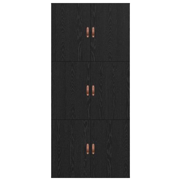 vidaXL Storage Bed Frame Black Oak-Look 70 x 190 cm
