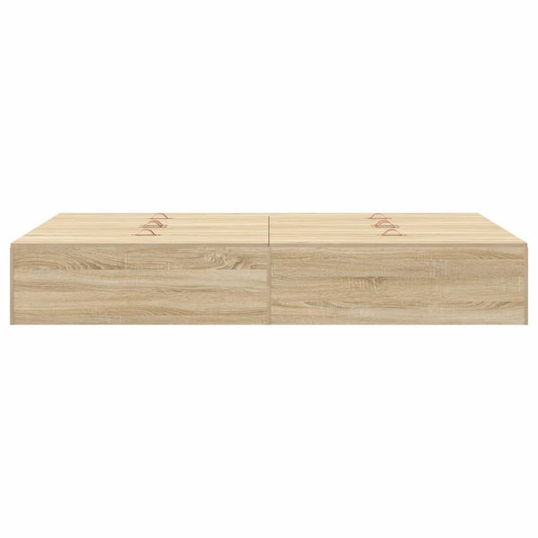 vidaXL Storage Bed Frame with Storage Sonoma Oak 120 x 190 cm