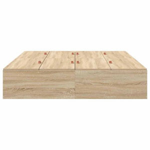 vidaXL Storage Bed Frame with Storage Sonoma Oak 140 x 190 cm