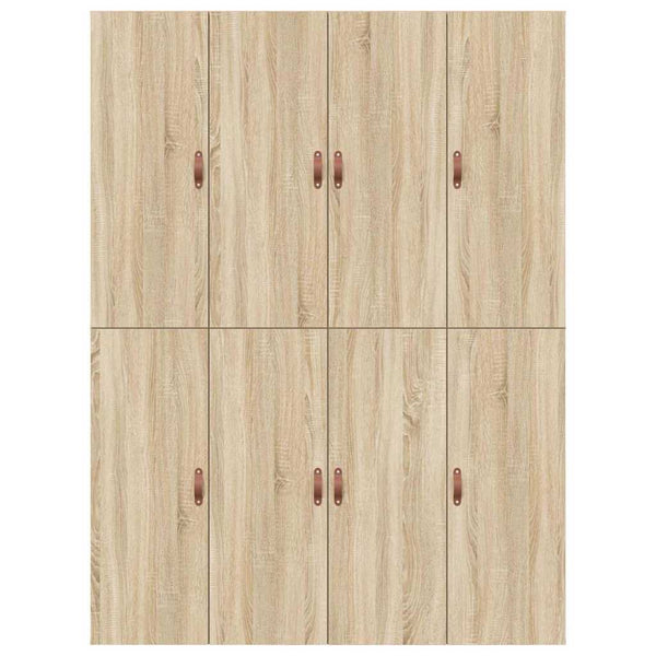 vidaXL Storage Bed Frame with Storage Sonoma Oak 140 x 190 cm