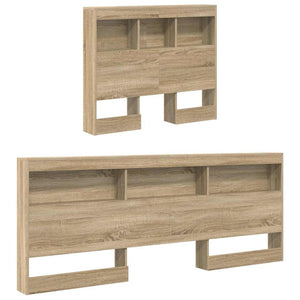 vidaXL Storage Headboard Sonoma Oak 80 cm Engineered Wood