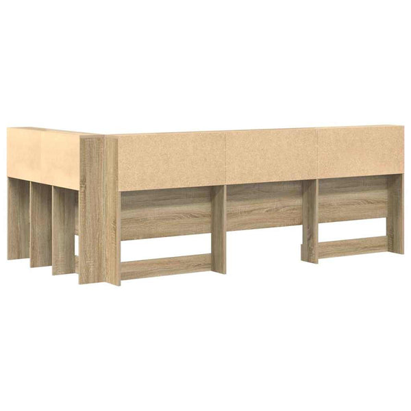 vidaXL Storage Headboard Sonoma Oak 80 cm Engineered Wood
