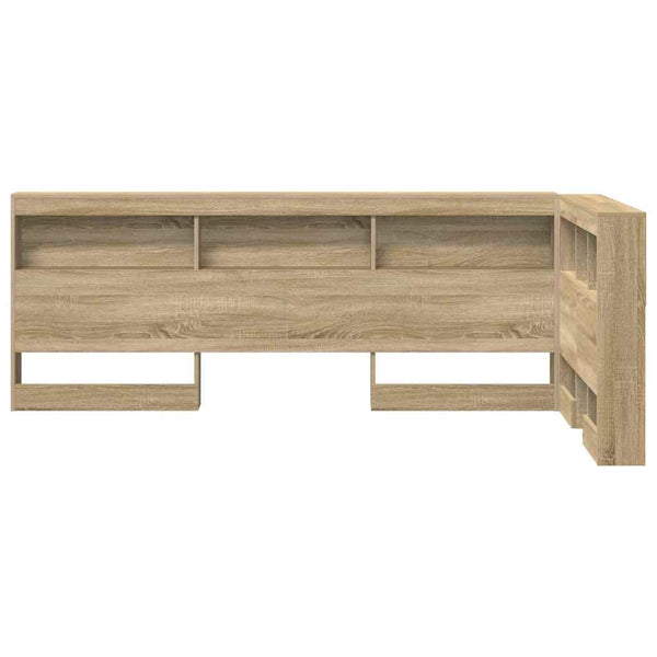 vidaXL Storage Headboard Sonoma Oak 80 cm Engineered Wood