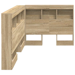vidaXL Storage Headboard Sonoma Oak 80 cm Engineered Wood