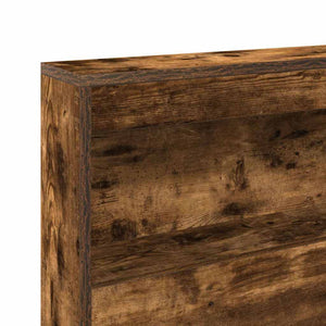 vidaXL Storage Headboard Smoked Oak 80 cm Engineered Wood