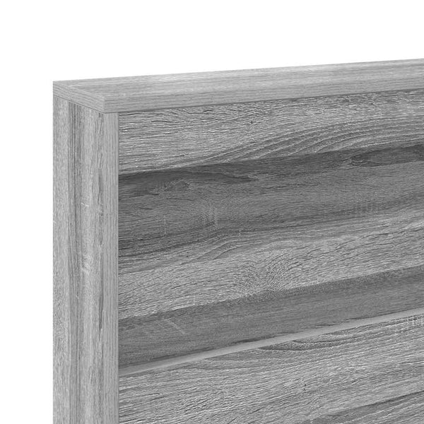 vidaXL Storage Headboard Sonoma Grey 80 cm Engineered Wood