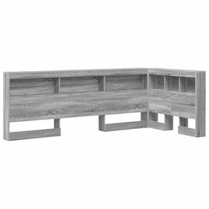 vidaXL Storage Headboard Sonoma Grey 80 cm Engineered Wood
