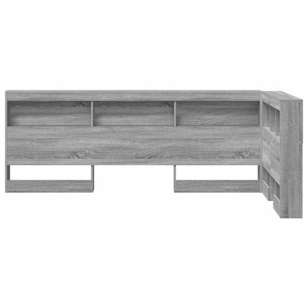 vidaXL Storage Headboard Sonoma Grey 80 cm Engineered Wood