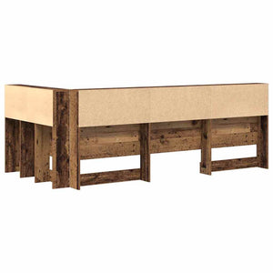 vidaXL Storage Headboard with Shelf Reclaimed Wood 80 cm Engineered Wood