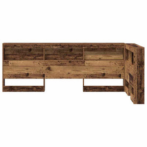 vidaXL Storage Headboard with Shelf Reclaimed Wood 80 cm Engineered Wood