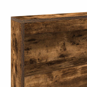 vidaXL Storage Headboard Smoked Oak 90 cm Engineered Wood