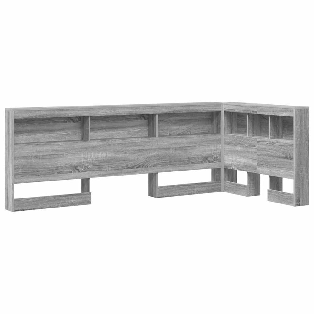 vidaXL Storage Headboard Sonoma Grey 90 cm Engineered Wood