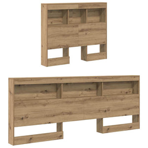vidaXL Storage Headboard Artisan Oak 90 cm Engineered Wood