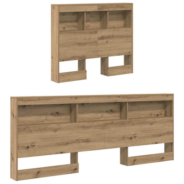 vidaXL Storage Headboard Artisan Oak 90 cm Engineered Wood