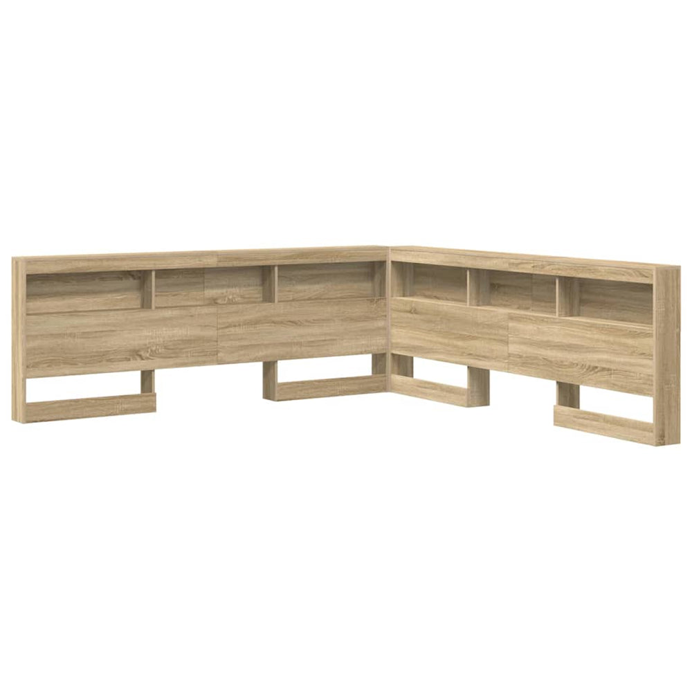 vidaXL Storage Headboard Sonoma Oak 200 cm Engineered Wood