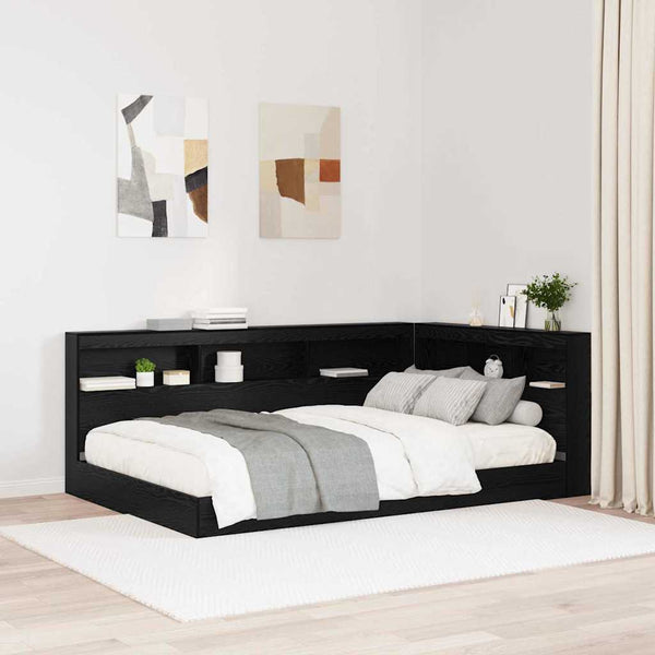 Aufbewahrungskopfteil Schwarz Eiche 120 cm