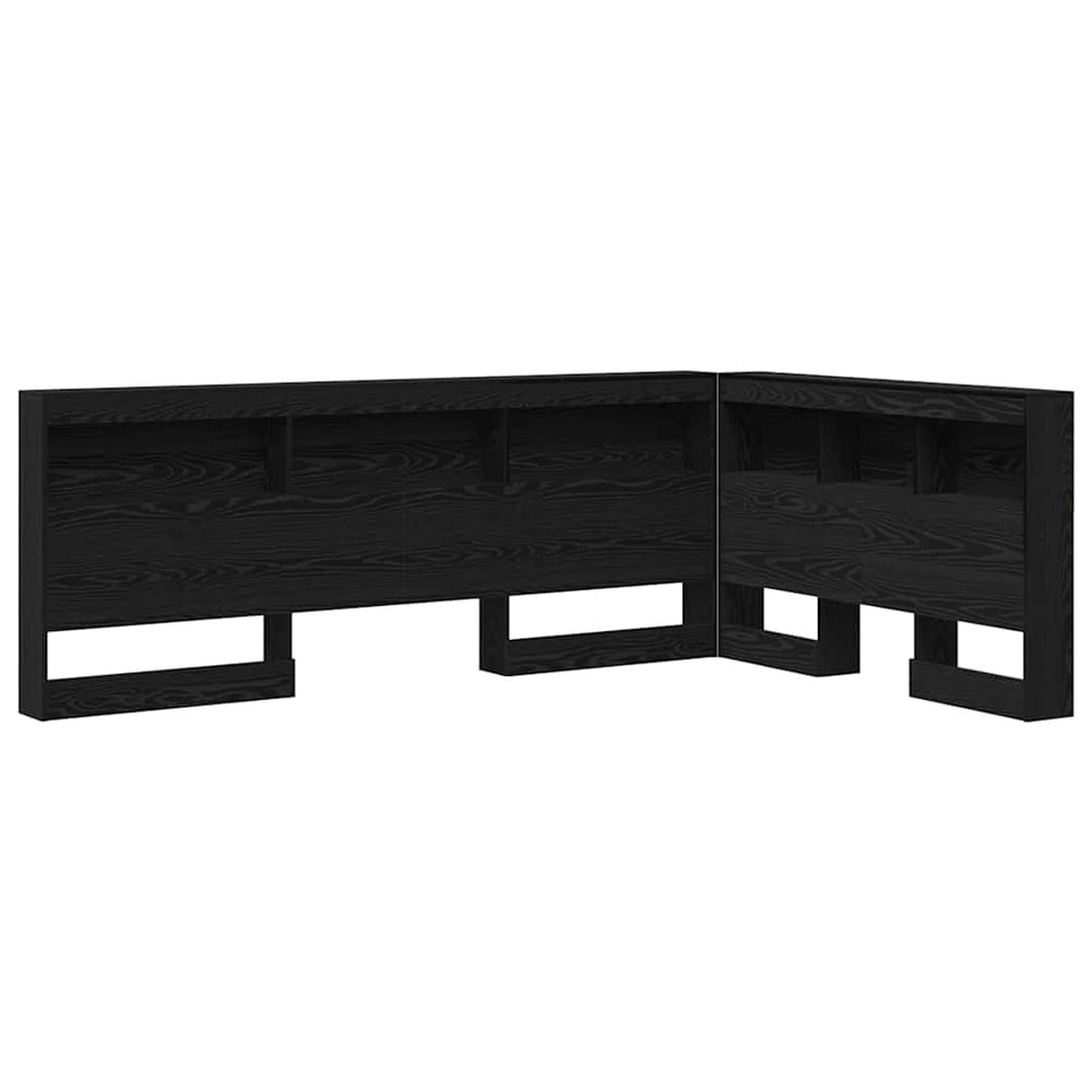 Aufbewahrungskopfteil Schwarz Eiche 120 cm