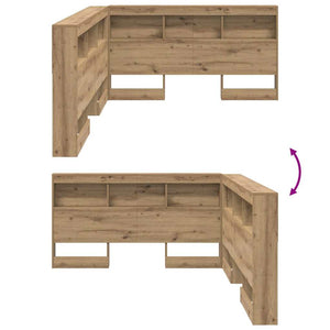 Aufbewahrungskopfteil Eiche 140 cm