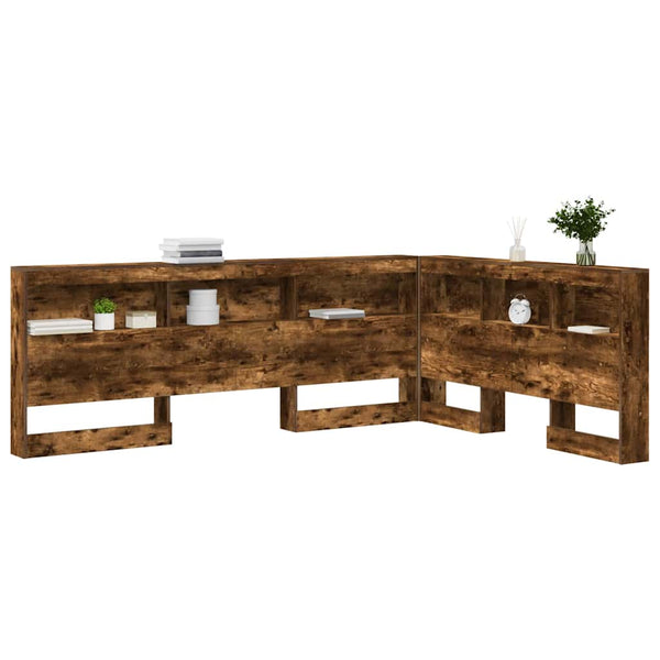 Aufbewahrungskopfteil Geräucherte Eiche 150 cm