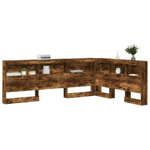 Aufbewahrungskopfteil Geräucherte Eiche 160 cm