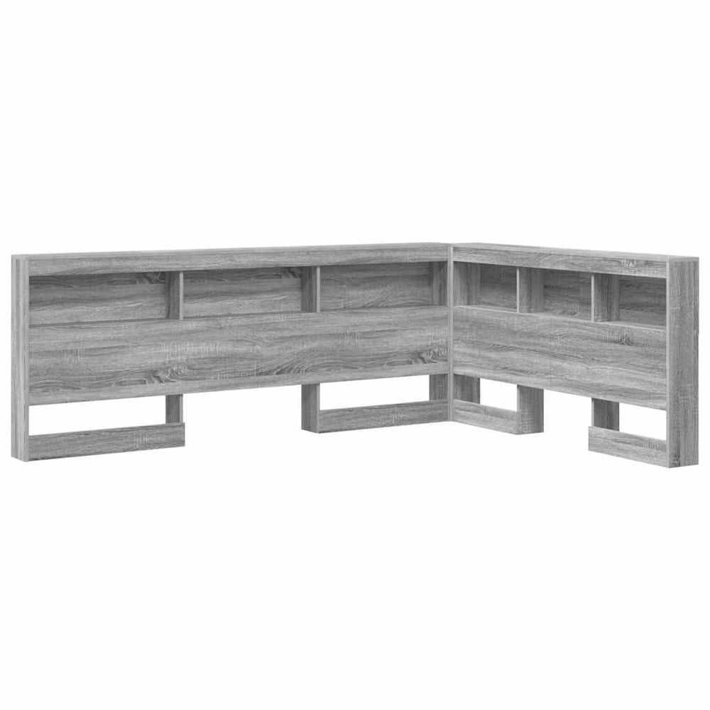 vidaXL Storage Headboard Sonoma Grey 135 cm Engineered Wood