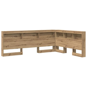vidaXL Storage Headboard Artisan Oak 135 cm Engineered Wood