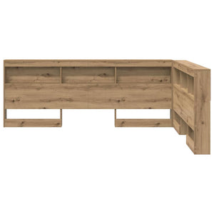vidaXL Storage Headboard Artisan Oak 135 cm Engineered Wood