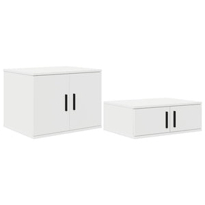 vidaXL Storage Bed Frame with Storage White 75 cm Engineered Wood