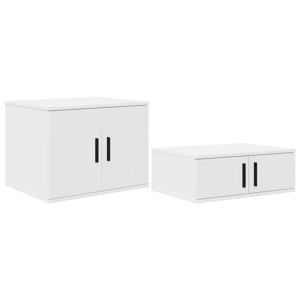 vidaXL Storage Bed Frame with Storage White 75 cm Engineered Wood