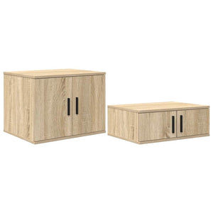 vidaXL Storage Bed Frame Sonoma Oak 75 cm Engineered Wood