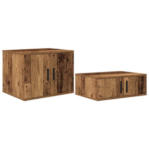 vidaXL Bed with Storage Reclaimed Wood 234 x 103 x 53.5 cm Engineered Wood