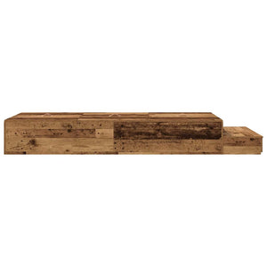 vidaXL Storage Bed Frame Reclaimed Wood 80 cm Engineered Wood
