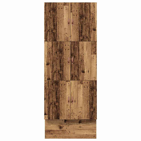 vidaXL Storage Bed Frame Reclaimed Wood 80 cm Engineered Wood