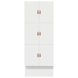 vidaXL Storage Bed Frame with Storage White 90 cm Engineered Wood